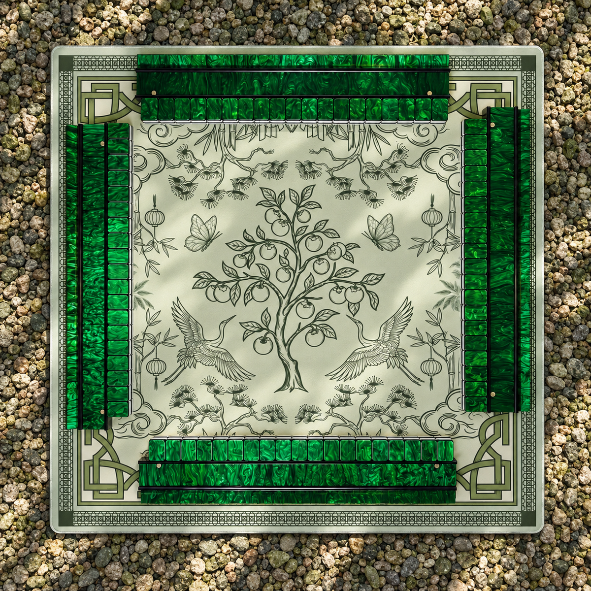 Jade Garden Mahjong Mat