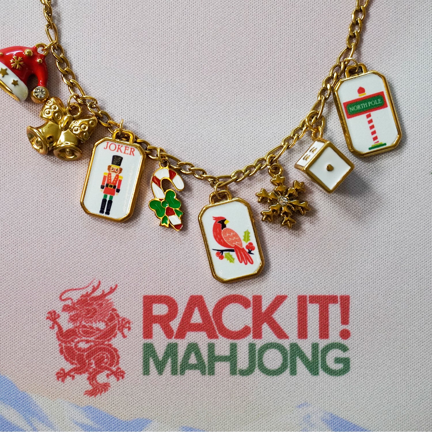 Terrific Tidings 18k Gold Plated Charm Bracelet