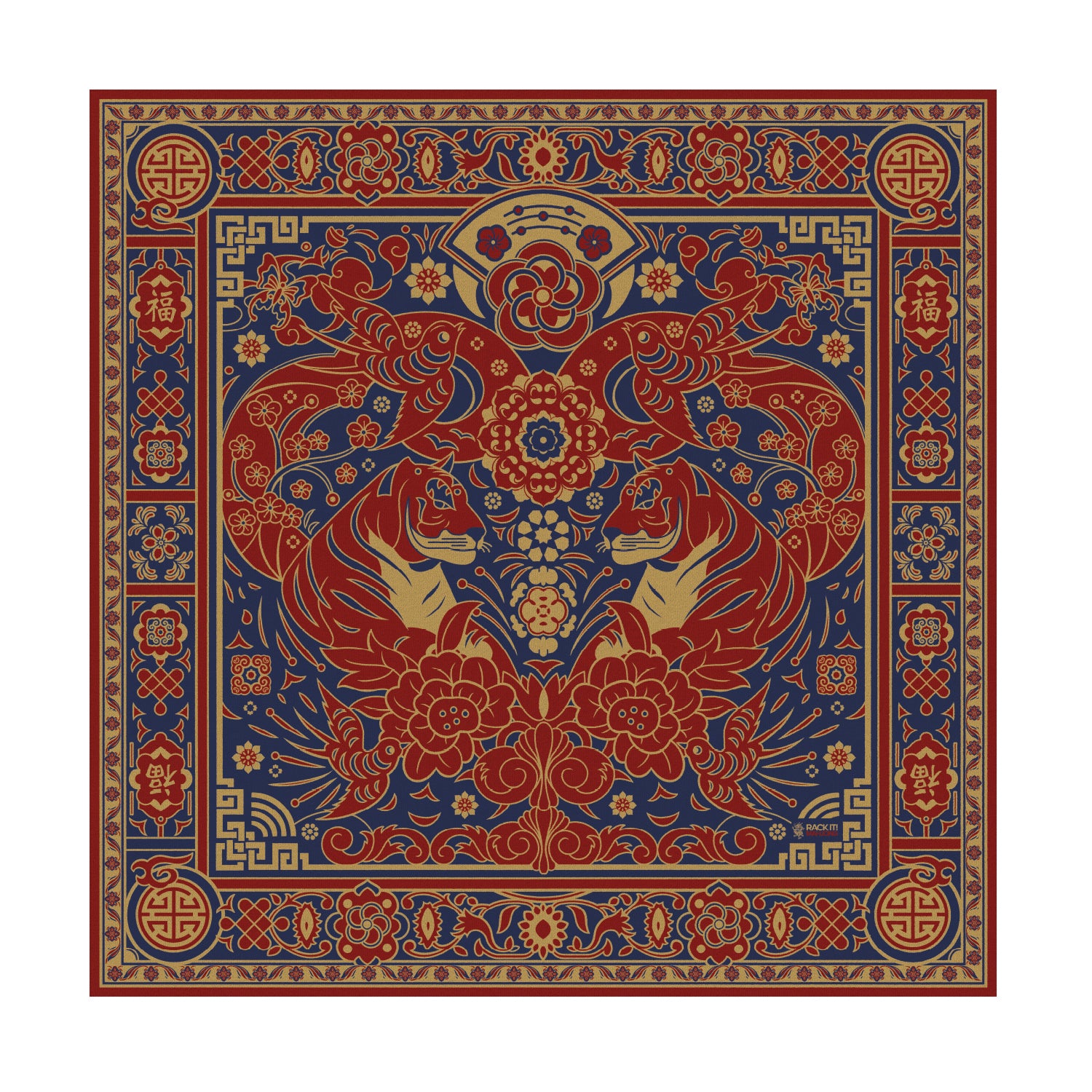 Legacy Collection Mahjong Mat | Tigre de Fortune (PRE-ORDER SHIPS IN APRIL)